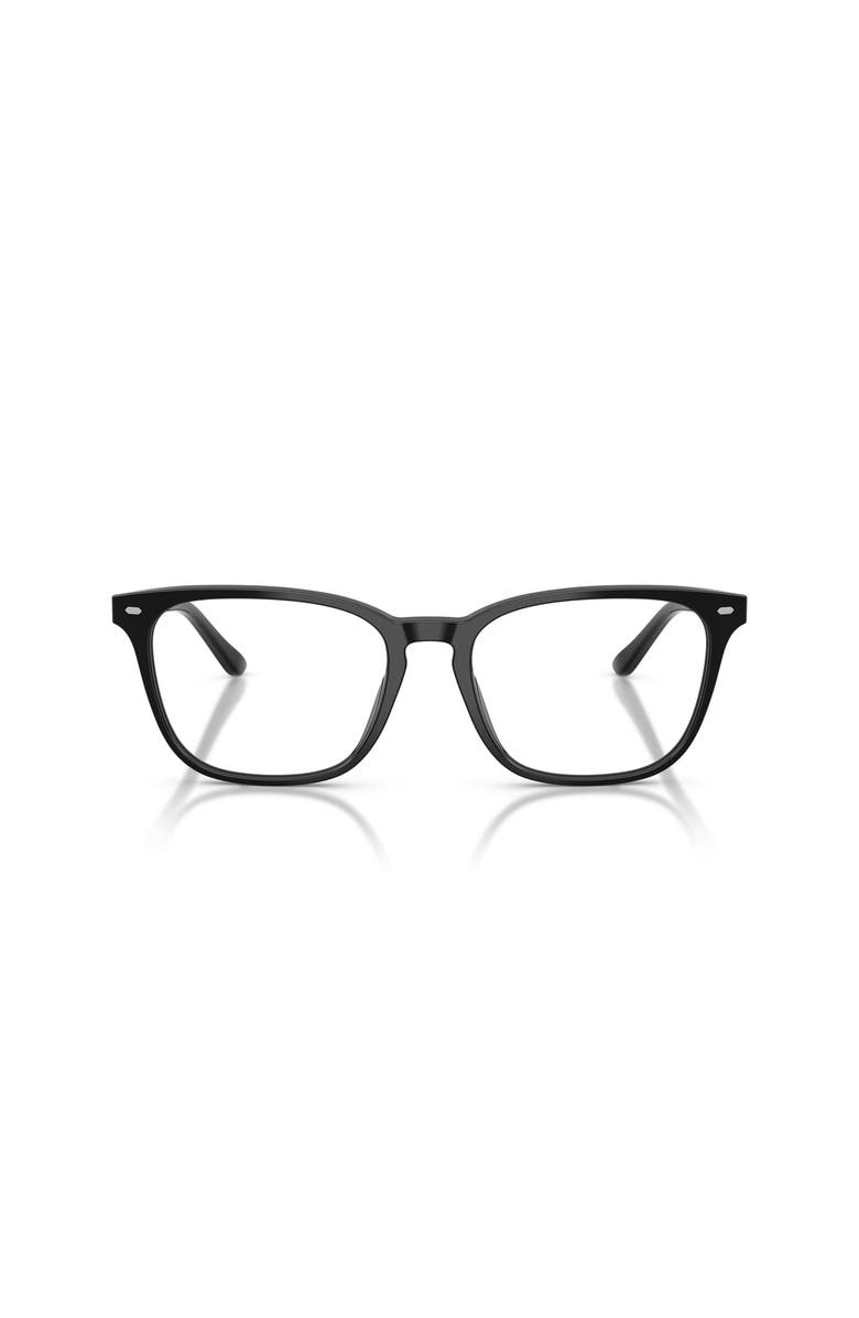 Brooks Brothers 57mm Square optical glasses, Alternate, color, Black