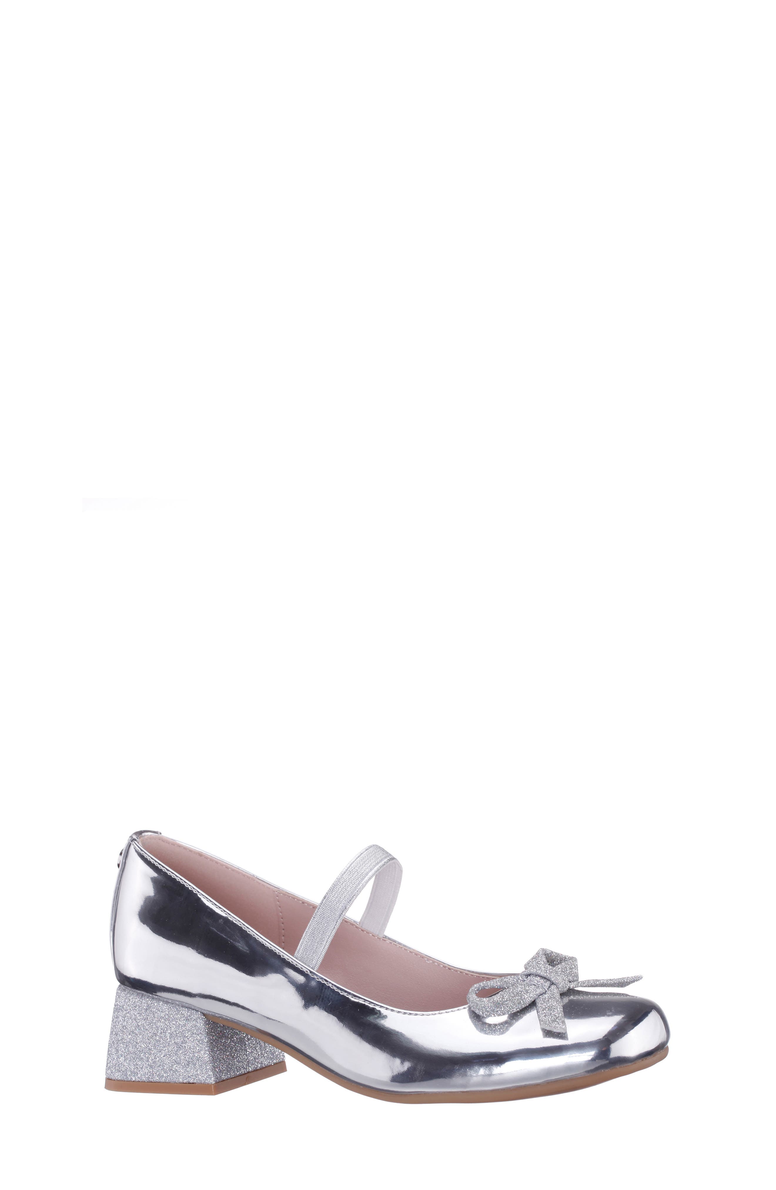 Nina Kids' Bryonna Mary Jane Pump, Main, color, Silver Metallic