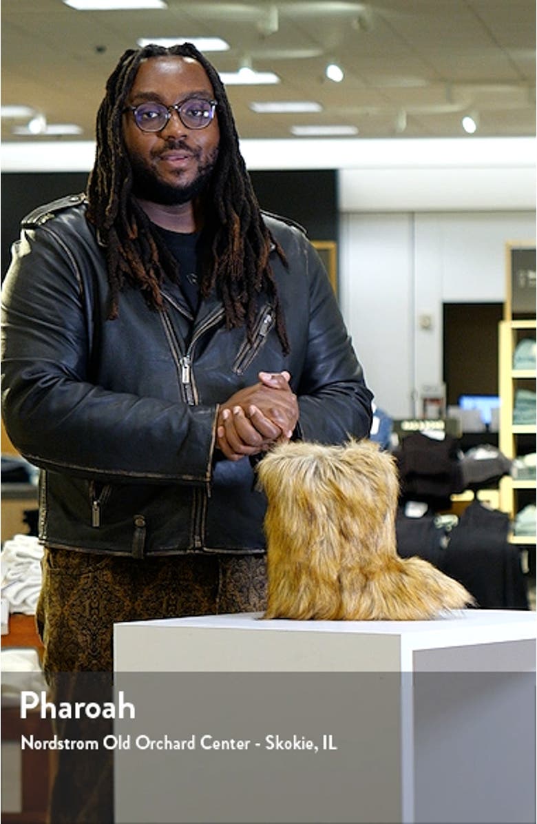 Beastie Faux Fur Bootie, sales video thumbnail