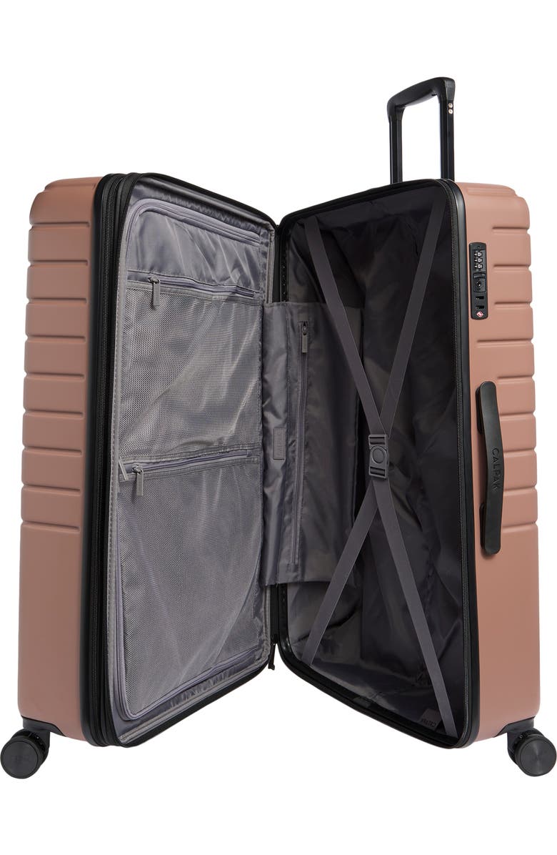 CALPAK Linley 2-Inch Hardside Spinner Luggage, Alternate, color, Milk Chocolate