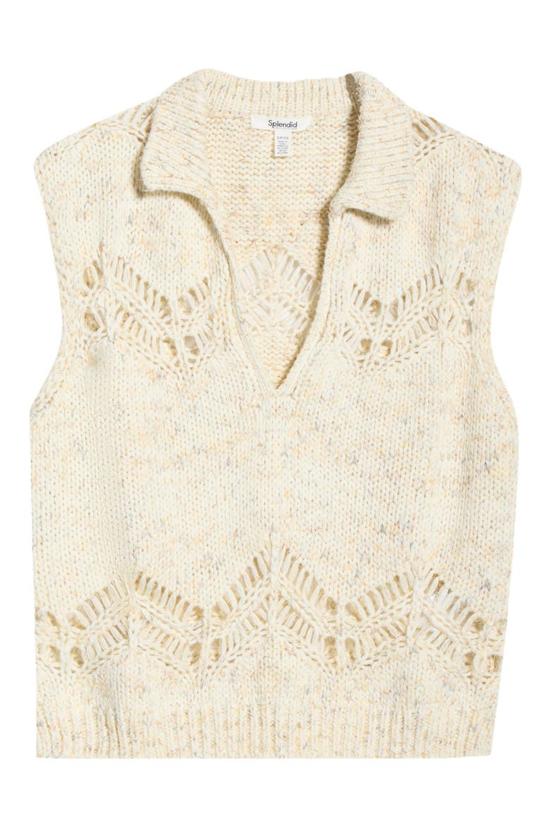 Lennox Polo Sweater Vest, Alternate, color, HONEYSUCKLE BEIGE