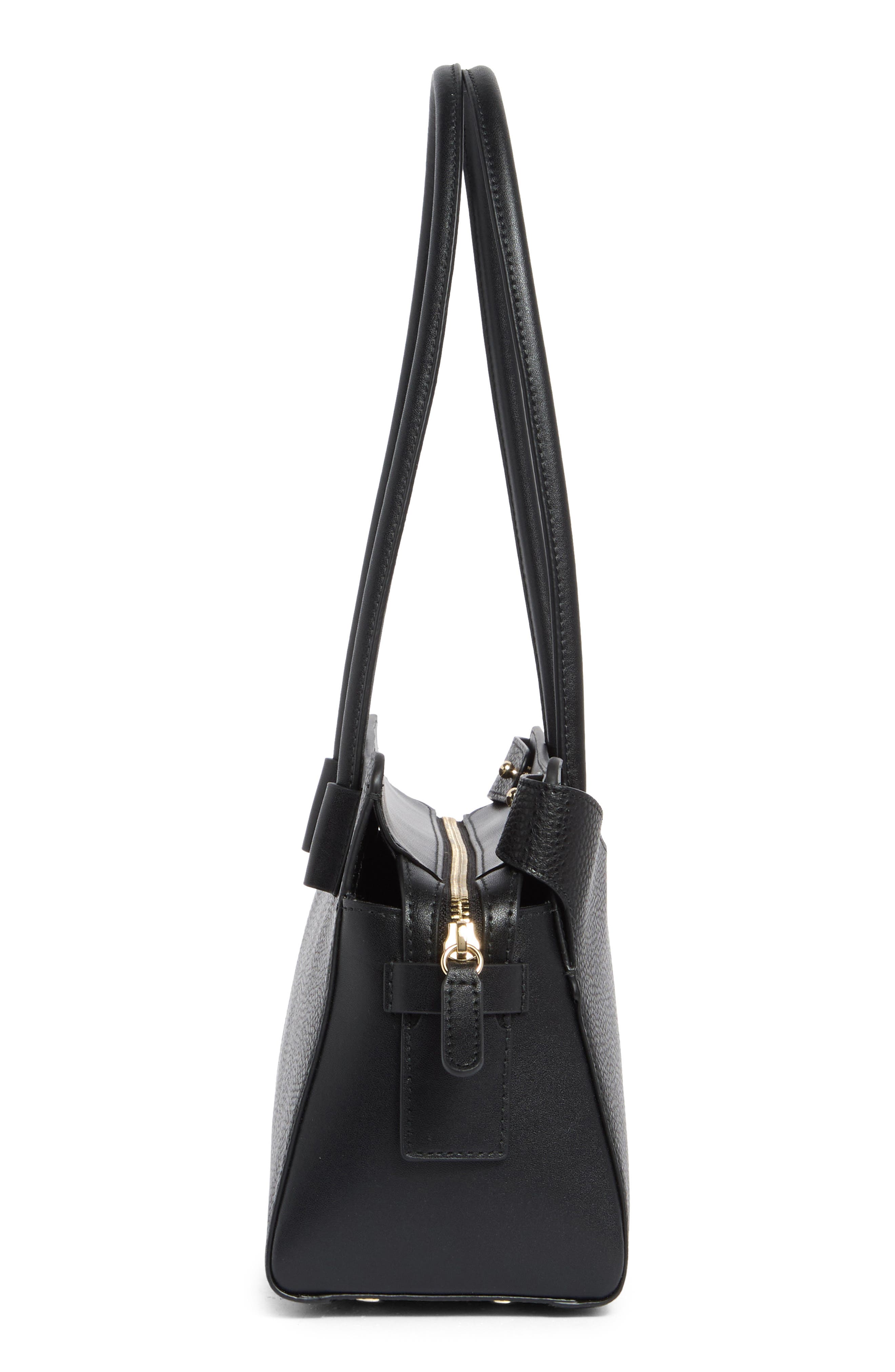 Furla Eris Small Tote Bag, Alternate, color, Nero
