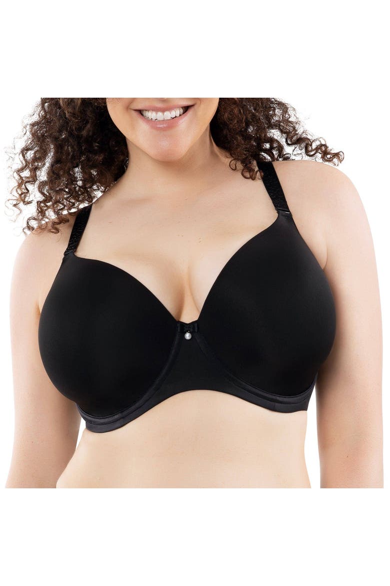 Elise T-Shirt Bra, Alternate, color, Black