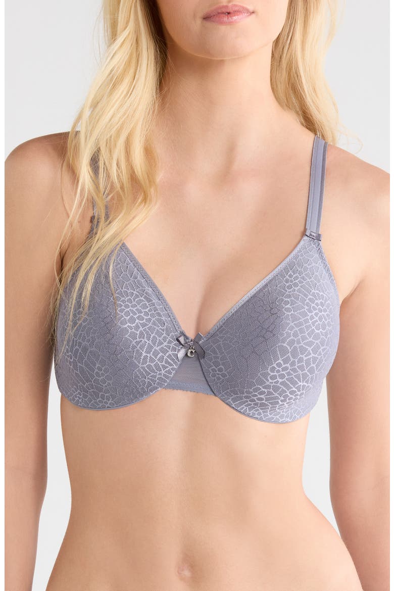 C Magnifique Underwire Minimizer Bra, Main, color, SMOKE GREY