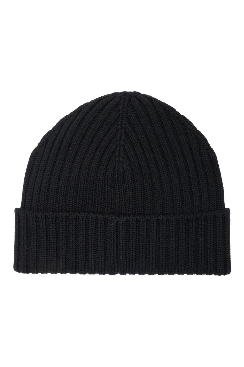 Wool Cuff Beanie, Alternate, color, BLACK