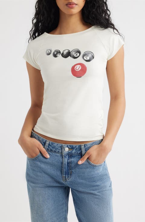 Lucky U Graphic Baby Tee