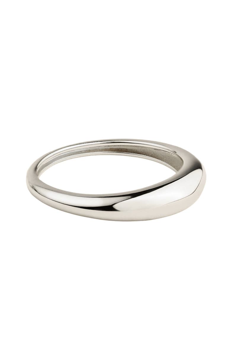 MADE BY MARY Mini Gloss Ring, Main, color, Silver