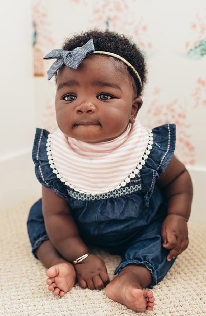 Copper Pearl 2-Pack Fleece Bandana Bibs, Alternate, color, Audrey