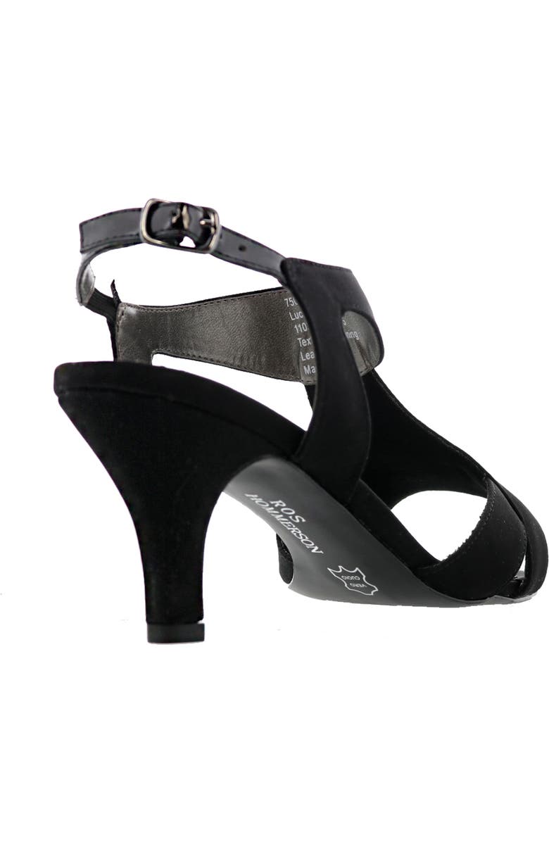 Ros Hommerson Lucky Slingback Kitten Heel Sandal, Alternate, color, Black Micro