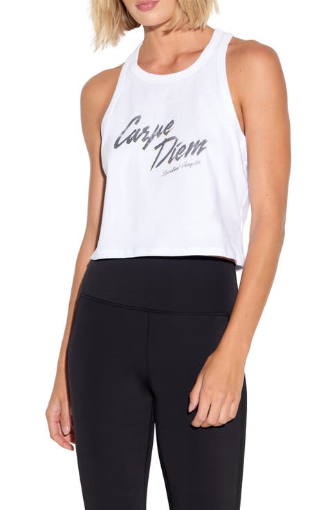 Carpe Diem Jones Racerback Cotton Tank Top