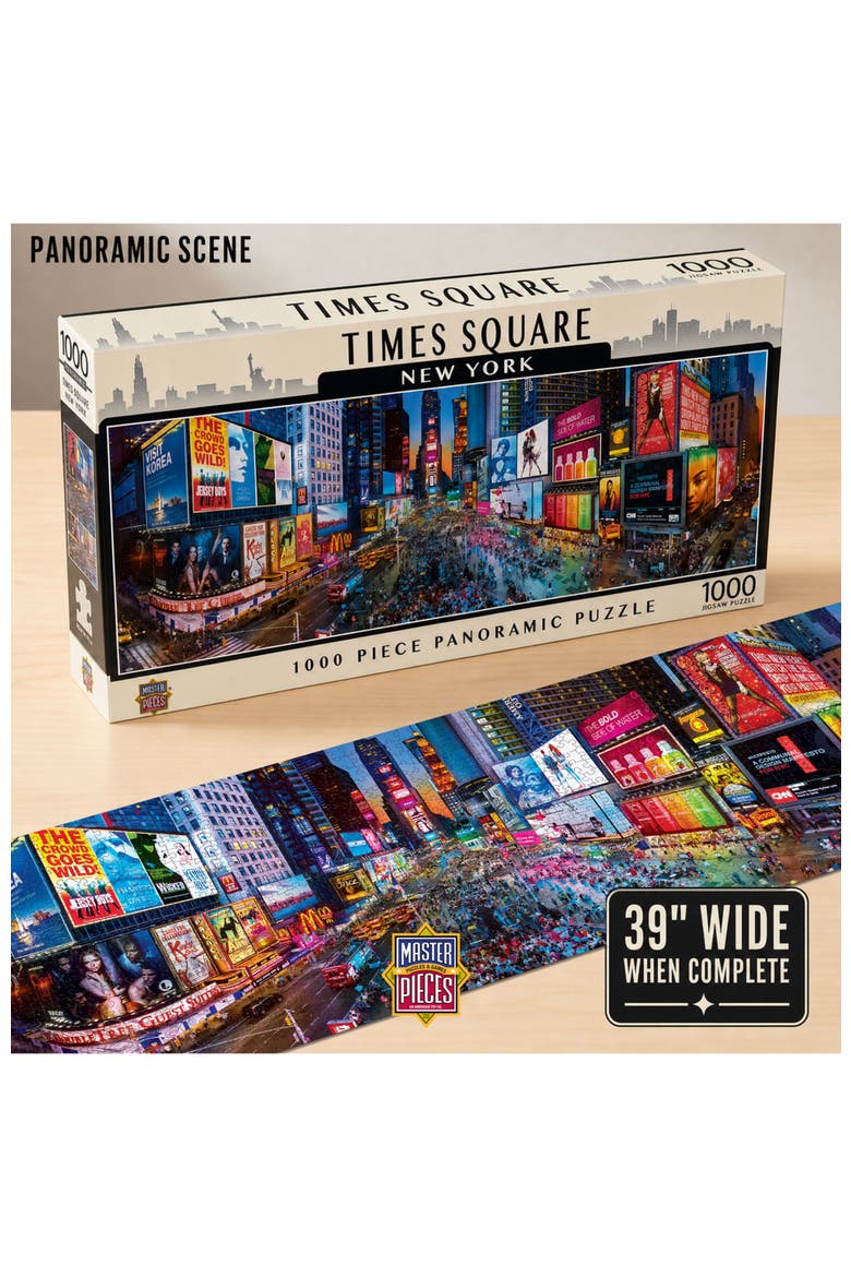 Times Square 1000pc Panoramic Puzzle, Alternate, color, Multicolor
