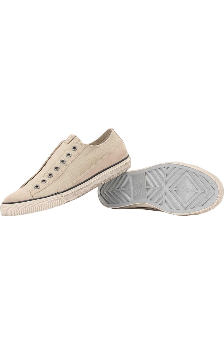John Varvatos Vintage Laceless Low Top Sneaker, Alternate, color, Faded Twine