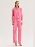 Misook Tailored Tonal Pointelle Knit Jacket
