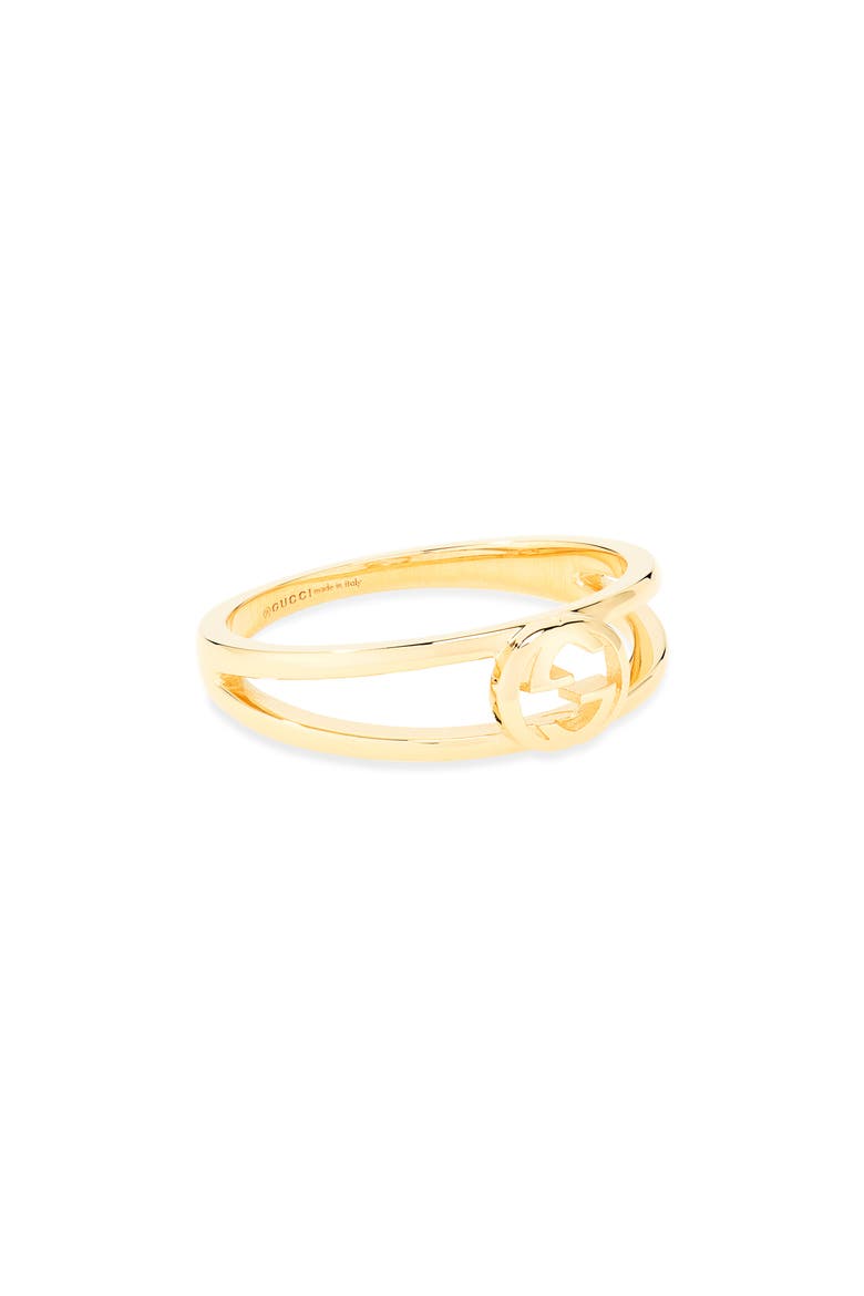 Interlocking G Ring, Main, color, GOLD