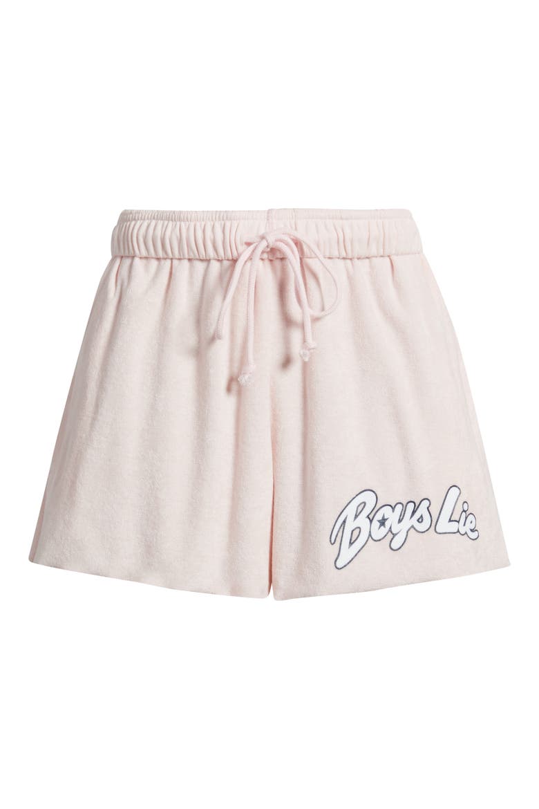 Starlight Graphic Sweat Shorts, Alternate, color, PINK