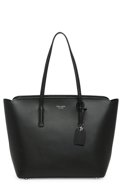 margaux large leather tote bag