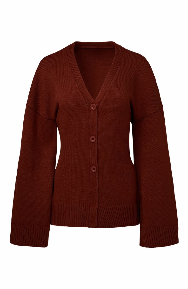 WeWoreWhat Cinched Waist Cardigan, Main, color,