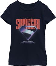 Supergirl Girls' Space Is Bad Logo Graphic Short Sleeve T-Shirt