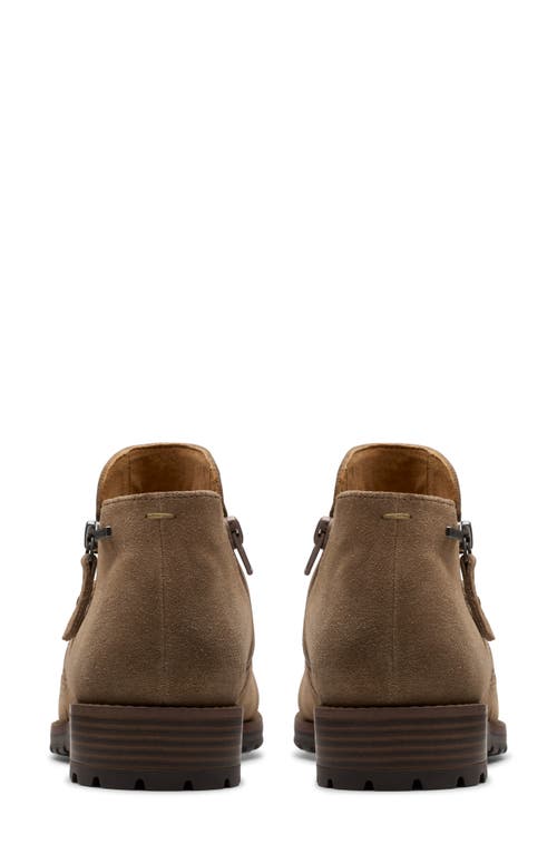 Clarks ® Nissini Top Waterproof Leather Ankle Boot In Brown