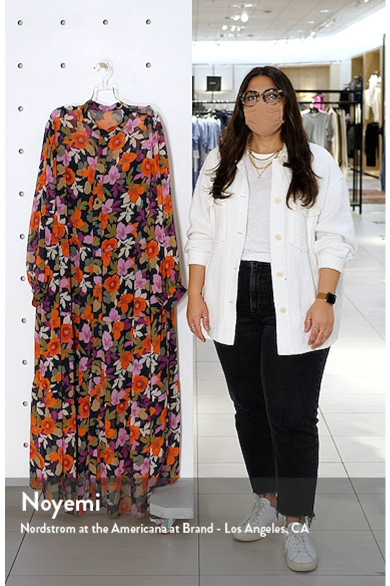 Bold Floral Long Sleeve Shirtdress video