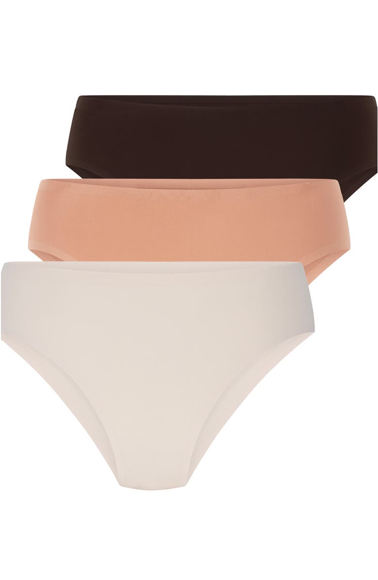Hunkemöller 3-pack invisible Brazilian, Alternate, color, Brown