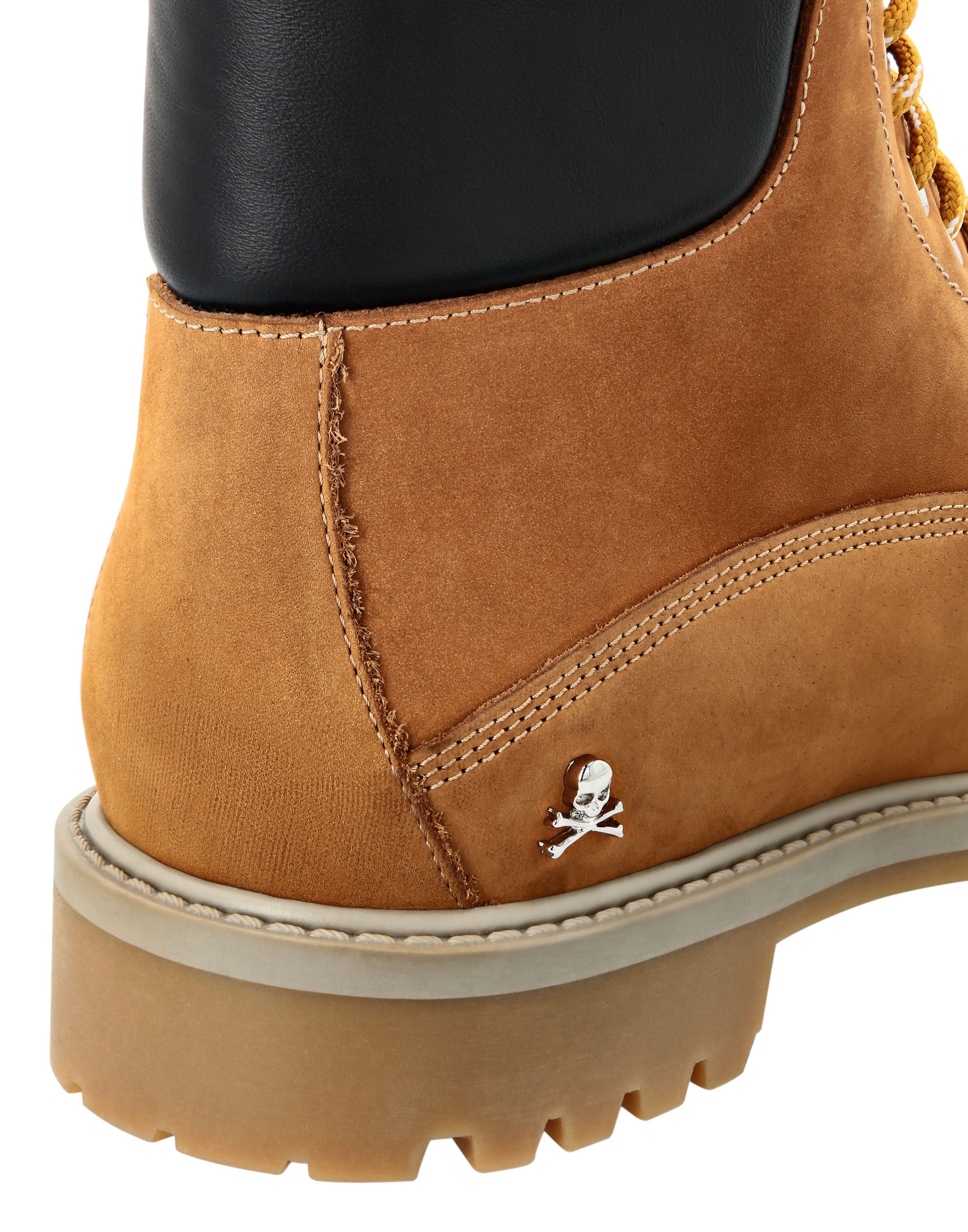 Nabuk Low Flat Boots Men, Alternate, color, beige