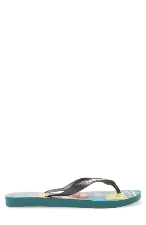 Havaianas X Marvel Flip Flop In Pantanal Green