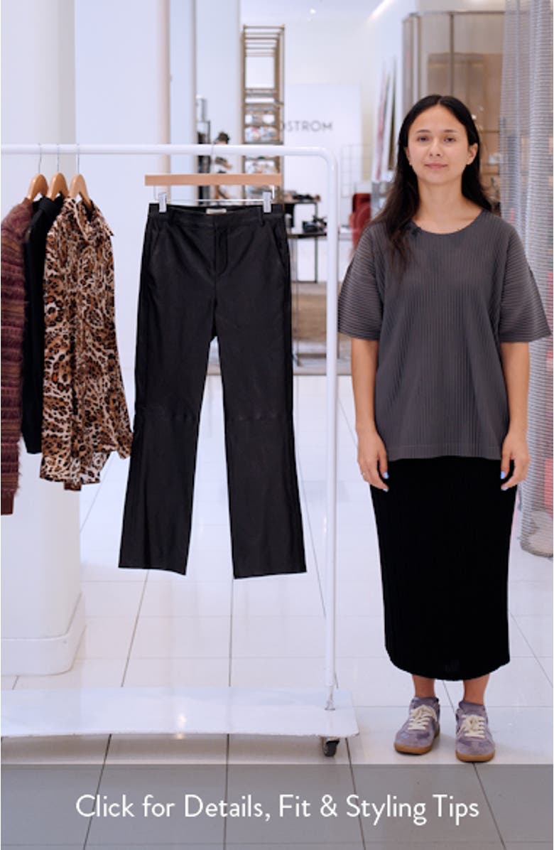 Ketra Leather Ankle Pants, sales video thumbnail