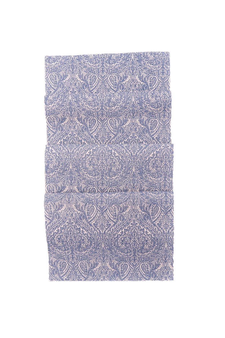Desiree Blue Kitchen Table Runner 13" x 72", Main, color, Blue