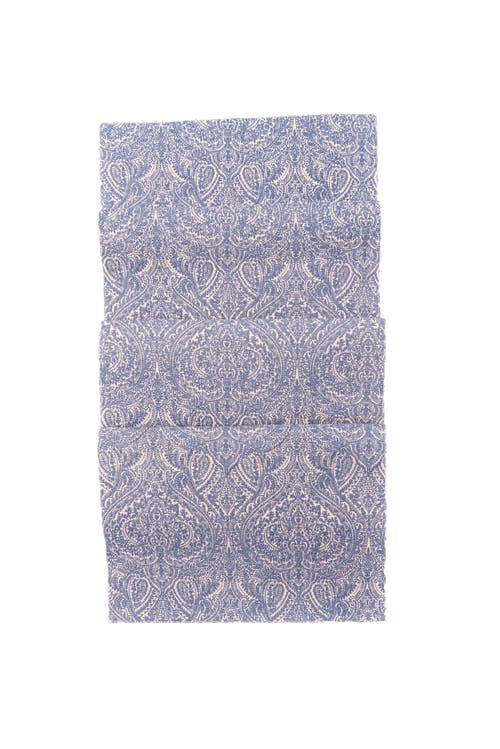 Carol & Frank Desiree Blue Kitchen Table Runner 13" X 72"