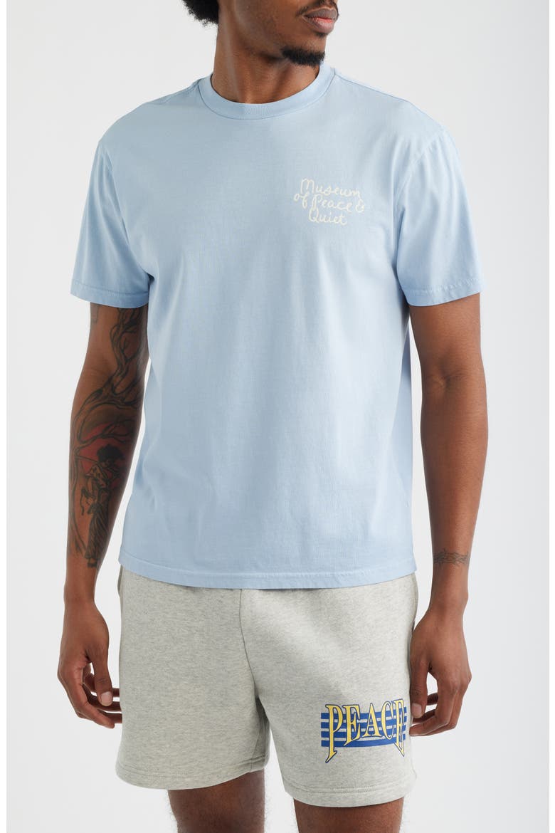 Scribble Cotton Graphic T-Shirt, Main, color, BABY BLUE