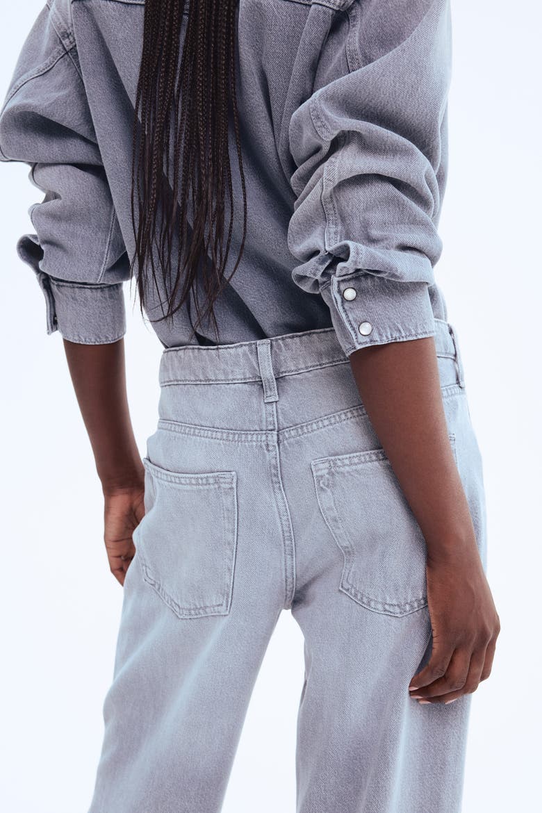 Feather Soft Wide Regular Jeans, Alternate, color, Light denim gray