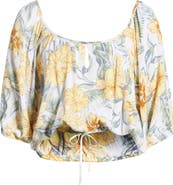 Rip Curl Always Floral Bubble Hem Top