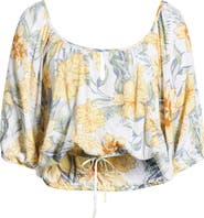 Rip Curl Always Floral Bubble Hem Top