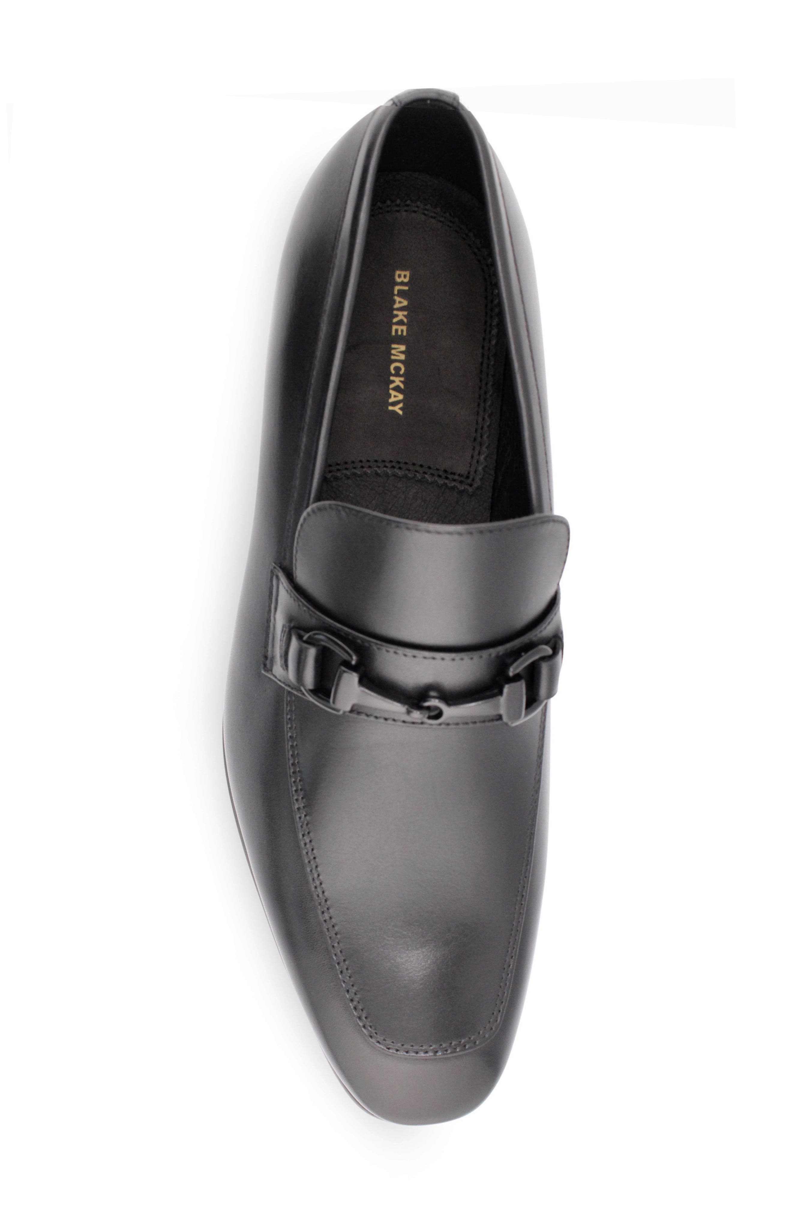 Blake Mckay Dylan Bit Apron Toe Loafer, Alternate, color, Black