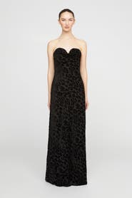 HALSTON Rosalie Chiffon Devoré Gown