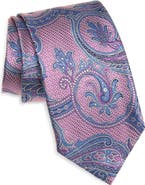David Donahue Paisley Silk Necktie