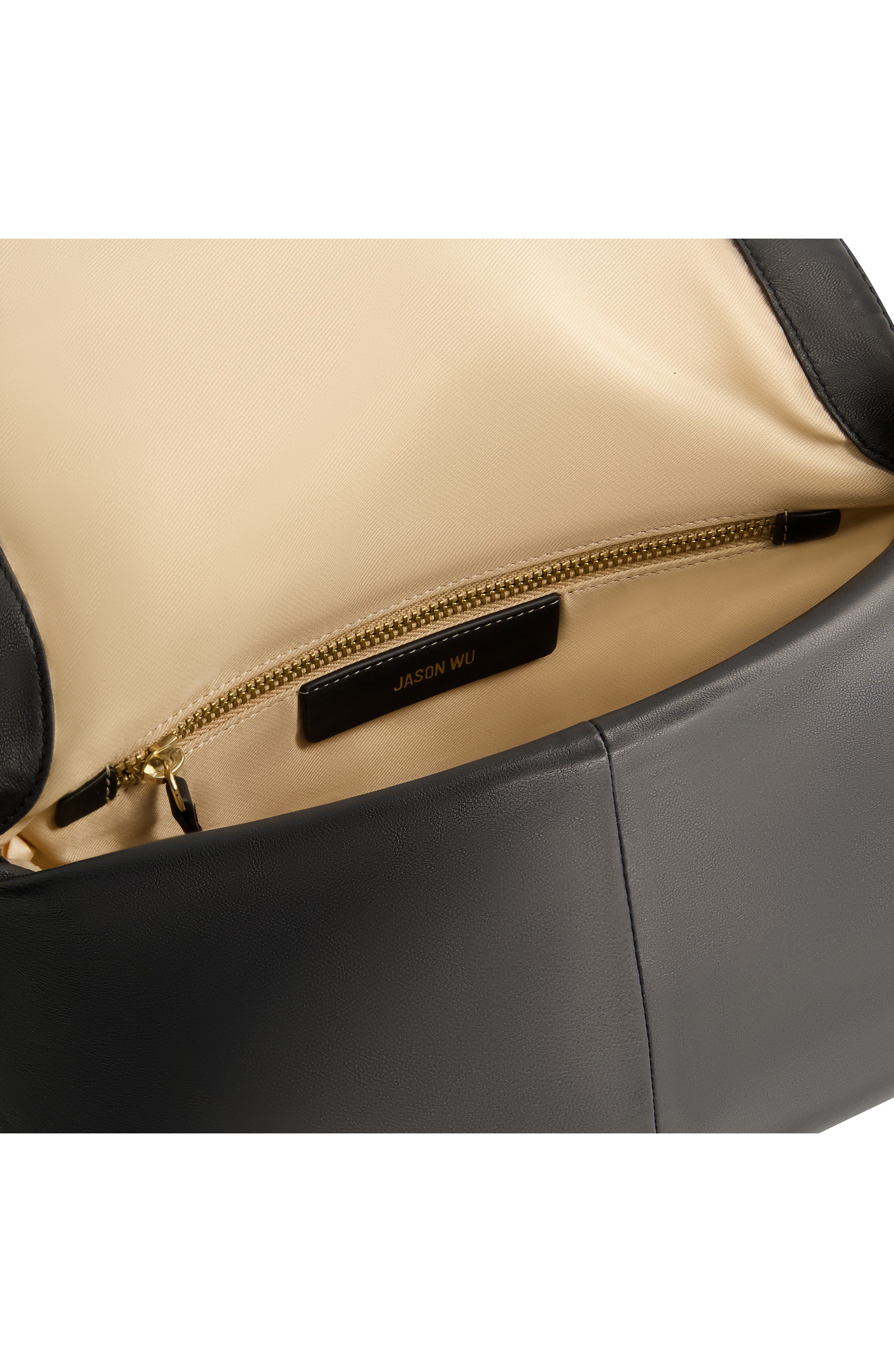 Quilted Chain Shoulder Bag, Alternate, color, BLACK