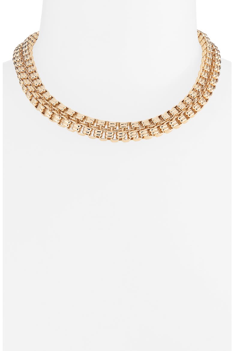 The Nesting Rope Duo Set of 2 Necklace, Main, color, GOLD