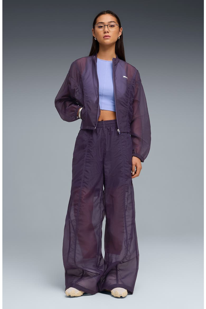 Dare To Woven Track Pants, Alternate, color, DEEP PLUM