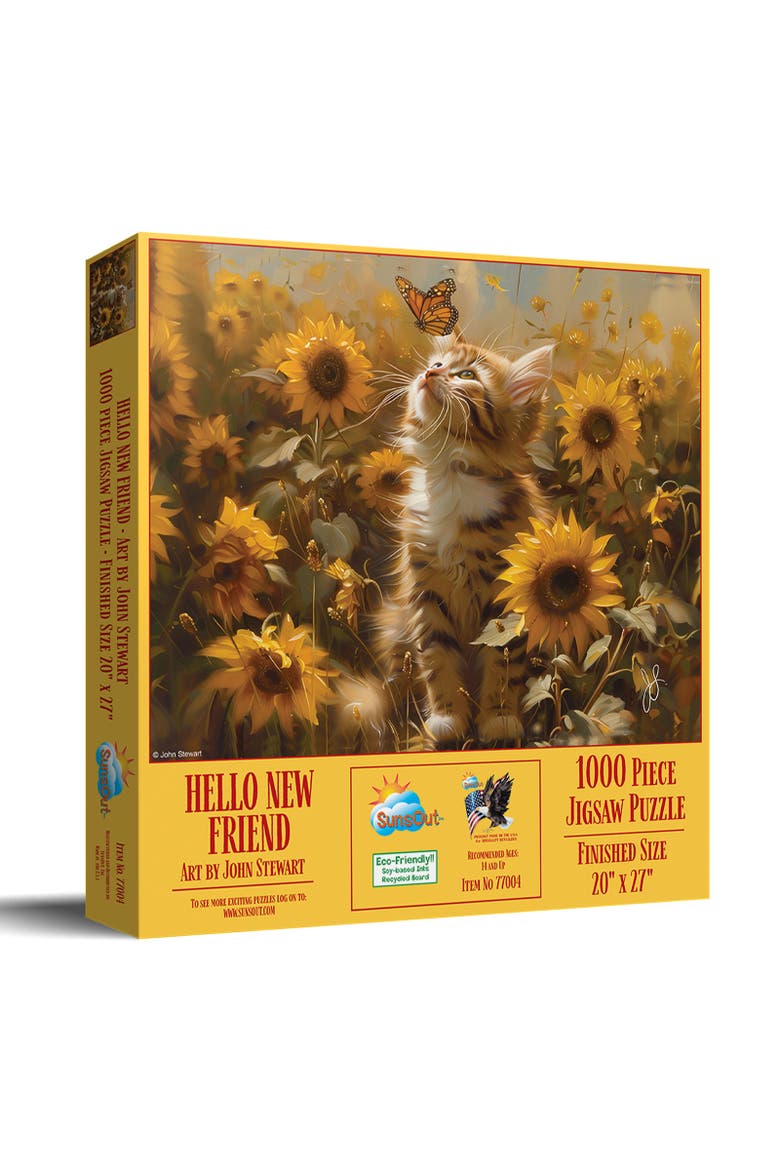 Hello New Friend 1000 piece Jigsaw Puzzle for Adults, Main, color, Multicolor