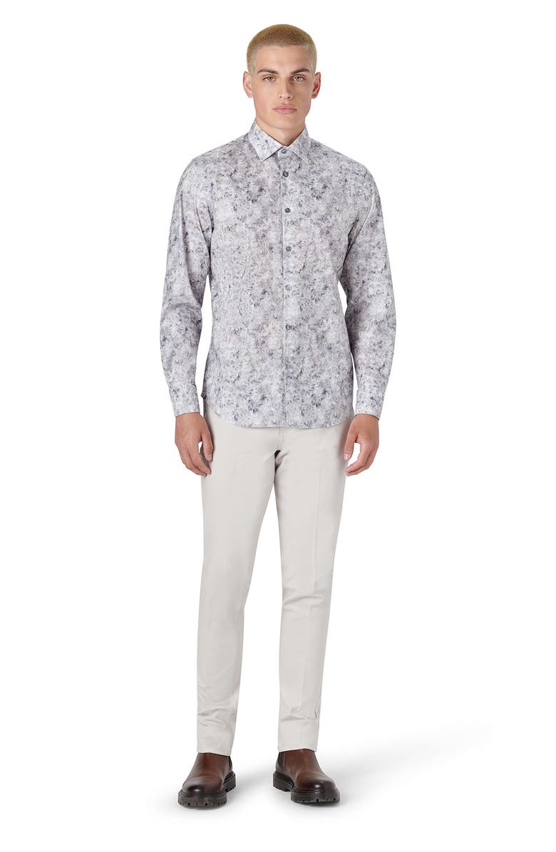 Bugatchi Shaped Fit Button-Up Shirt, Alternate, color, 