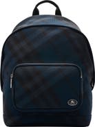 Burberry Grid Check Nylon Backpack