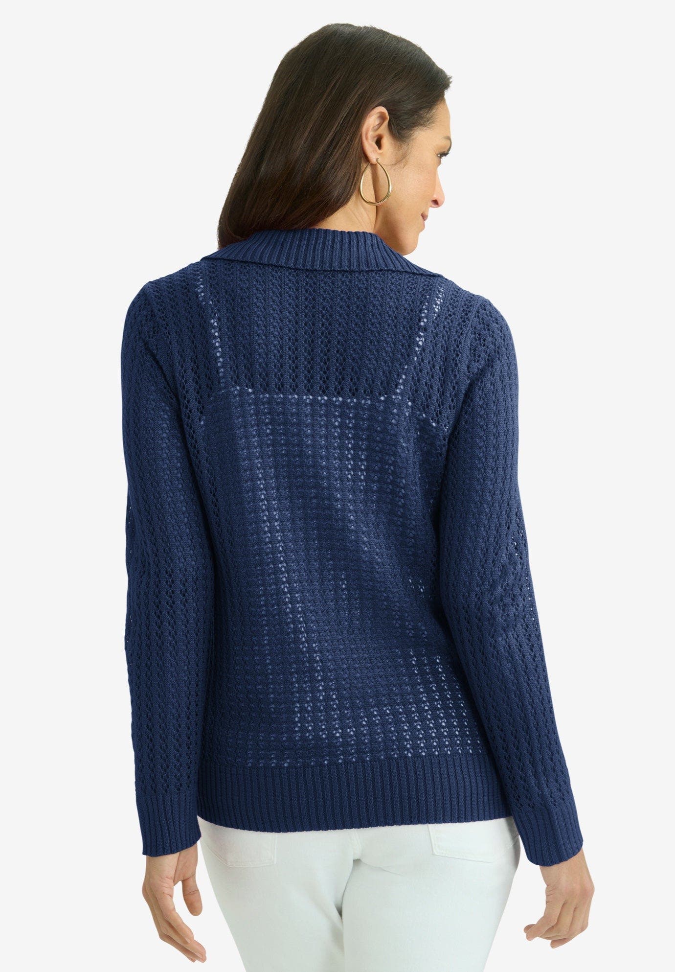 Pullover Crochet Polo - image 2