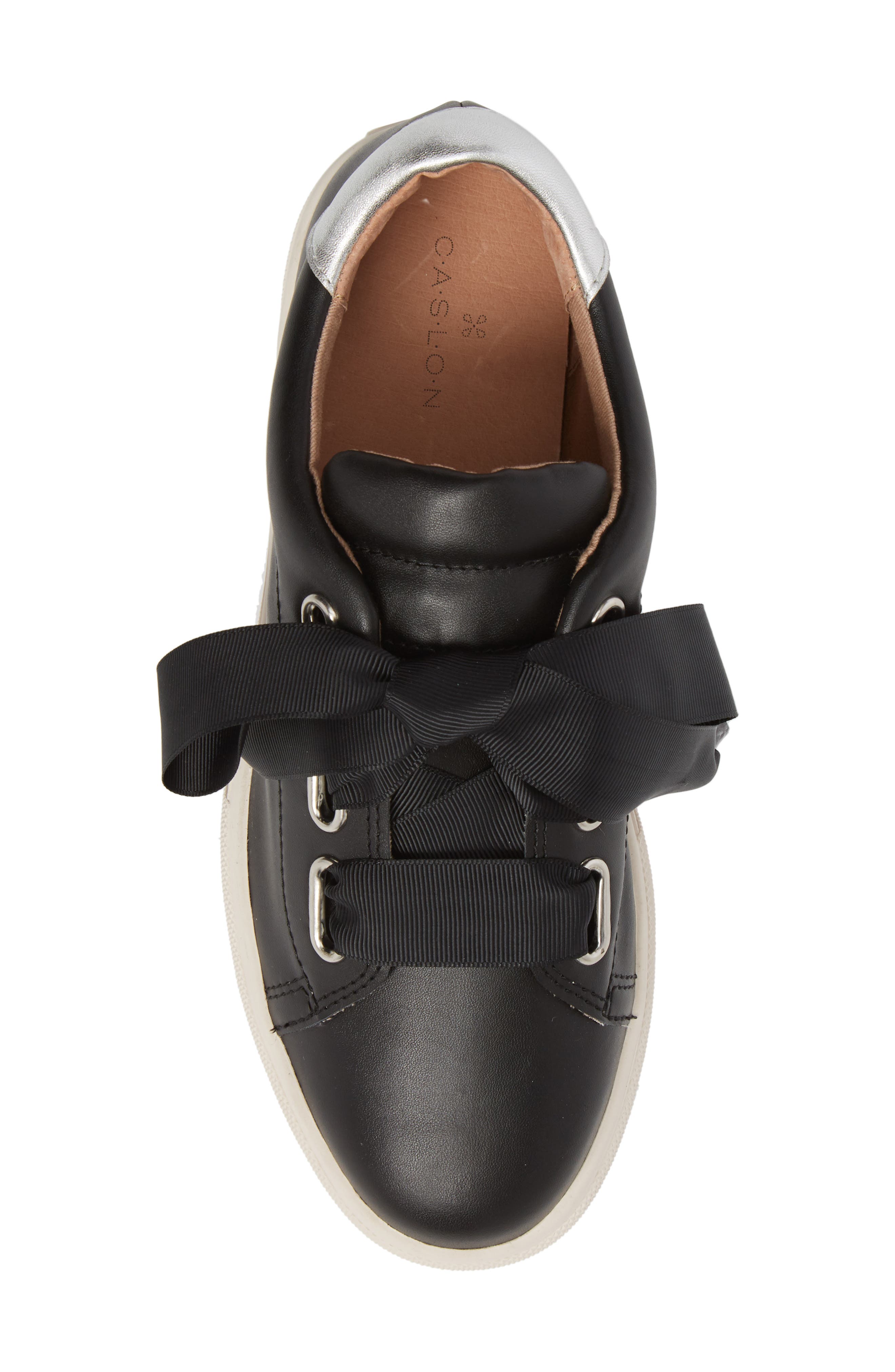Carter Sneaker, Alternate, color, BLACK LEATHER