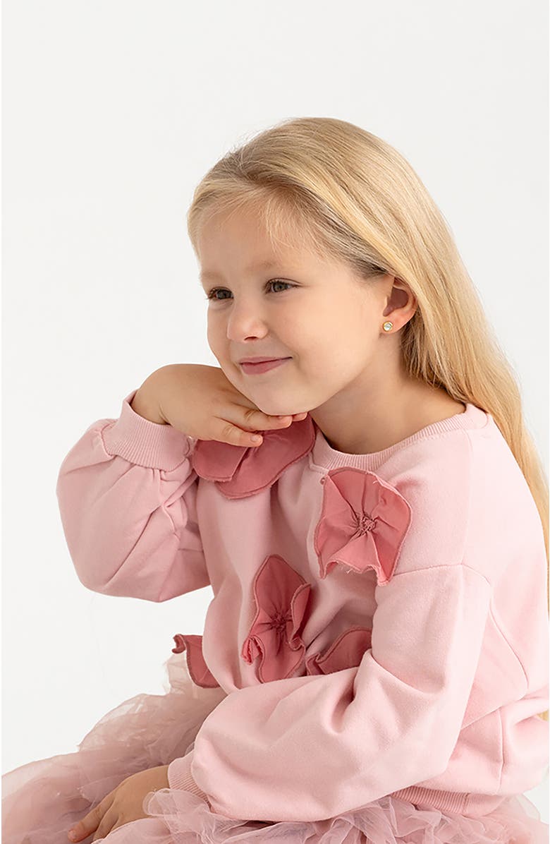 In Season Jewelry 14k Mother of Pearl Bezel Earrings, Alternate, color, White