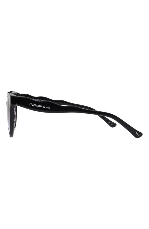 Florence By Mills 51mm Round Sunglasses In Black