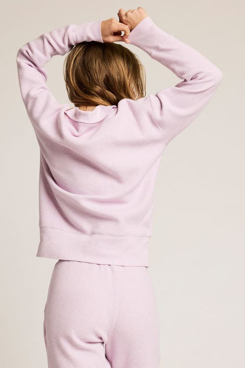 Negative Underwear Waffle Knit Pullover In Pink