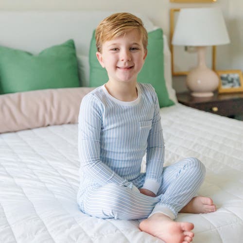 Lila And Hayes Bradford Boys' Pajama Pant Set In Blue