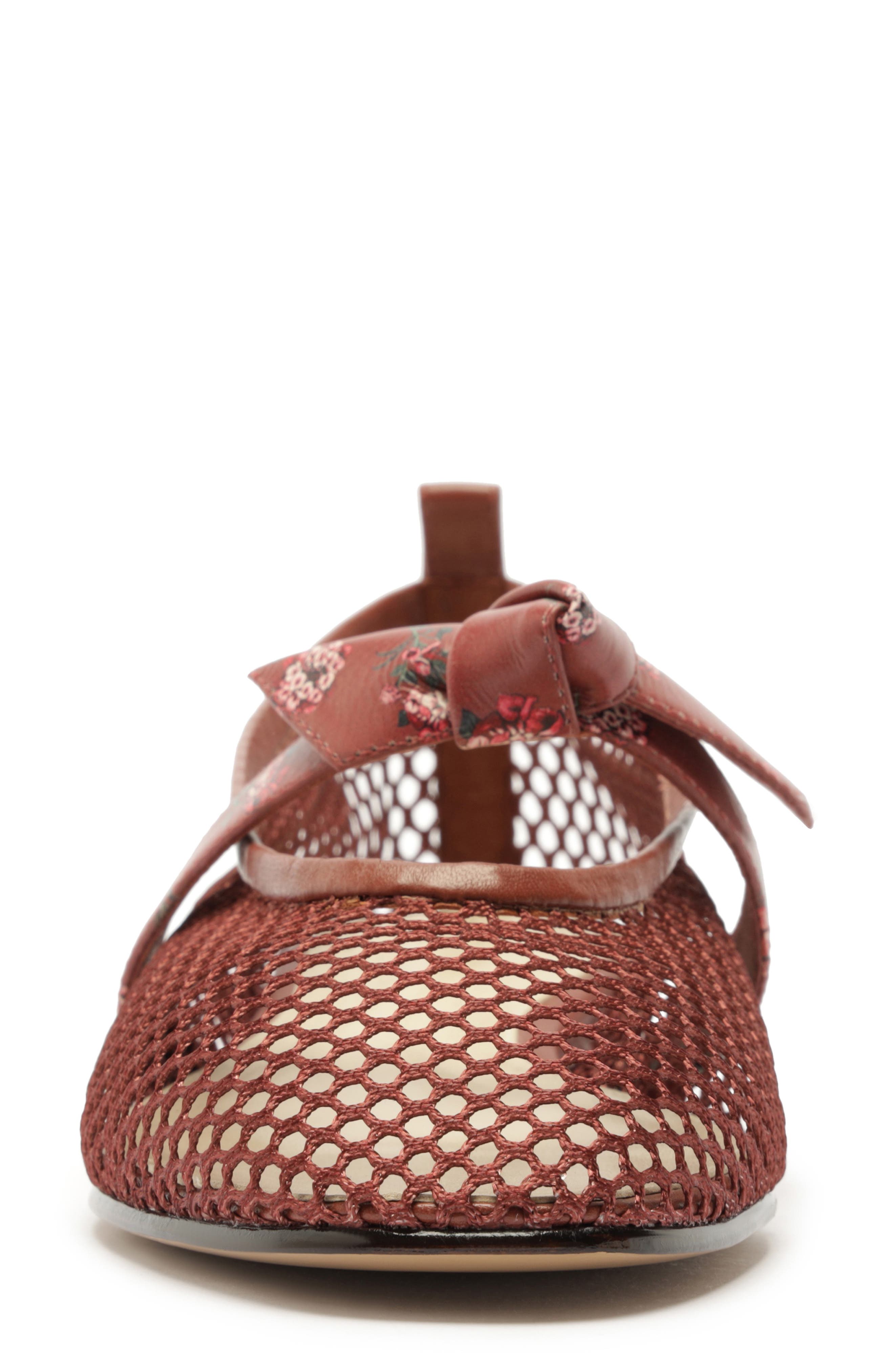 Alexandre Birman x Agua by Agua Bendita Clarita Mesh Mary Jane Ballet Flat, Alternate, color, Quebrada Frontera Print